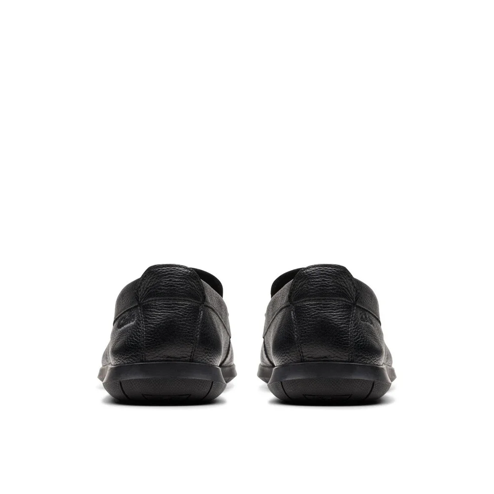 Clarks Flexway Step 26176952 Loafers Men 13 D Black Leather Casual Shoes LIQ1571